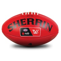 Sherrin Womens Replica AFL Training Ball Red [Size: 4]