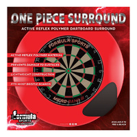 Formula One Piece Dartboard Surround Black