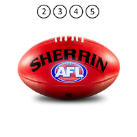 Sherrin Replica AFL Training Ball [Size & Colour: 5 & Red]