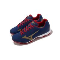 Mizuno Lightrevo TPU Molded Baseball Cleat Navy/Red