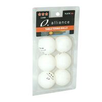 Alliance 3 Star Table Tennis Balls 6 Pack