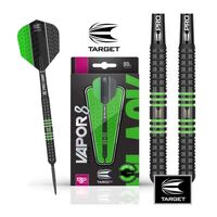 Target Vapor 8 Black Swiss Point Darts - Green - 80% Tungsten