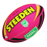 Steeden NRL Neon Football [Colour: Pink/Yellow]