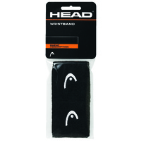 Head Wristbands 2.5 inch Black (Pack of 2)